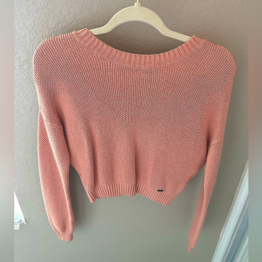 Hollister Tie back cropped  sweater